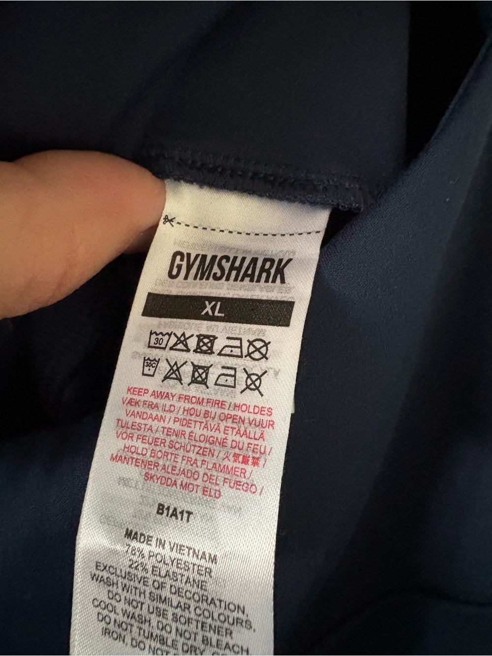Gymshark Navy High-Waist Leggings - Picture 5 of 5